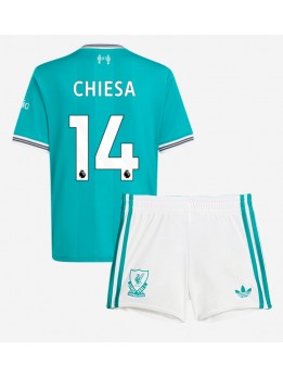 Liverpool Federico Chiesa #14 Replika Tredje Kläder Barn 2025-26 Kortärmad (+ byxor)